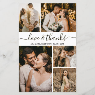 Casamento de Foto Elegante de Orçamento Obrigado 