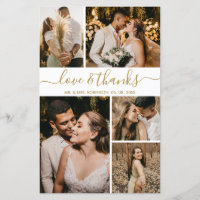 Casamento de Foto Elegante de Orçamento Obrigado F