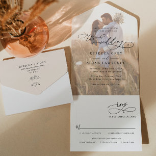 Casamento de Foto Elegante Neutral Boho