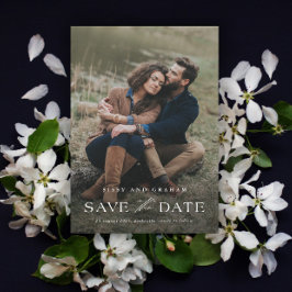 Casamento de Foto Elegante Salve o Cartão Magnétic