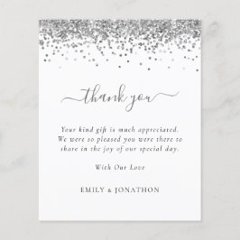 Casamento de Foto Glitter de Prata do Orçamento Ob