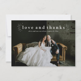 Casamento de Foto Simples de Amor e Agradecimento