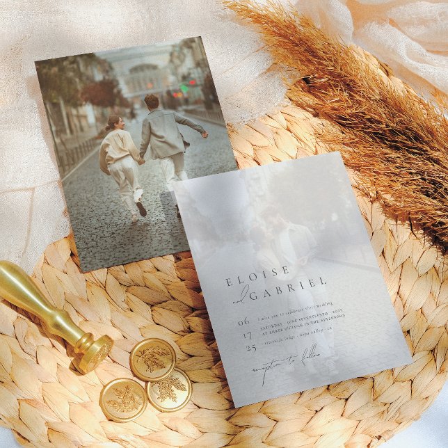 Casamento de Fotografia 2 Elegante Bohemian Minima (Criador carregado)