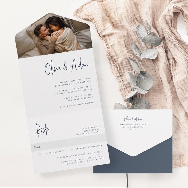 Casamento de Fotografia com Script Manuscrito de M (Criador carregado)