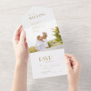 Casamento de Fotografias com Deco Moderno e Dourad
