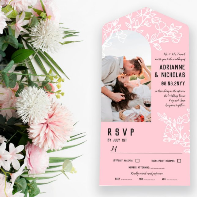Casamento de Fotografias de Branques Brancos Rosa (Criador carregado)