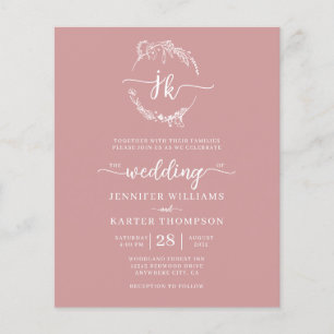 Casamento de Fotografias do Monograma com Blush Bl