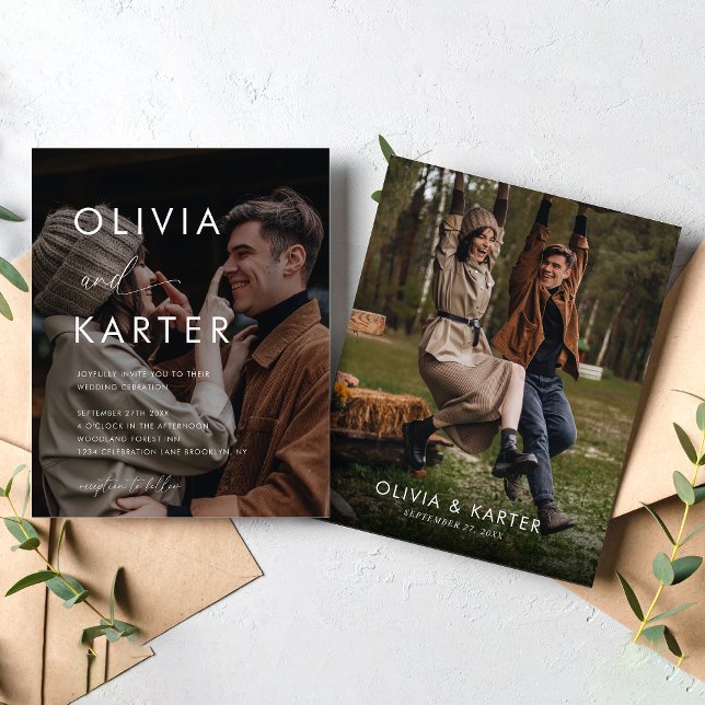 Casamento de Fotografias do Monograma Contemporâne (Criador carregado)