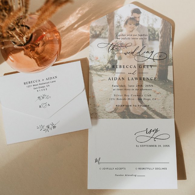 Casamento de Fotografias Modernas de Script Elegan (Criador carregado)