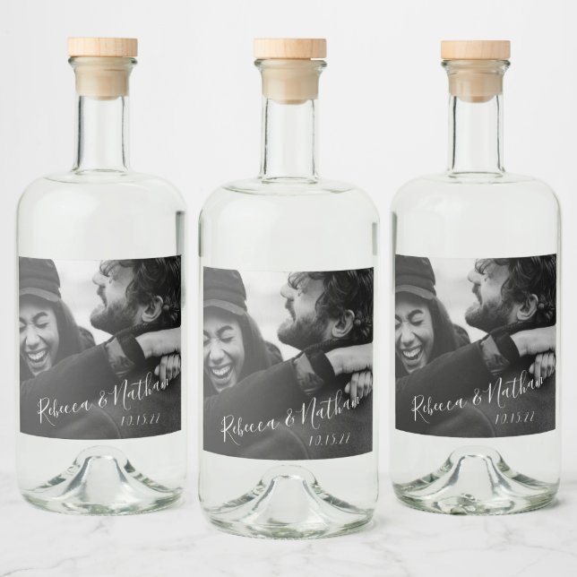 Casamento de Fotografias Personalizadas de Script  (Garrafas)