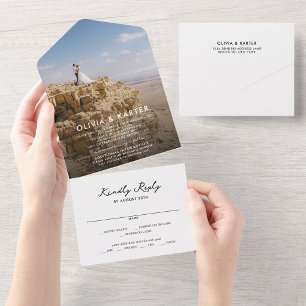 Casamento de Fotografias Românticas Simples Modern