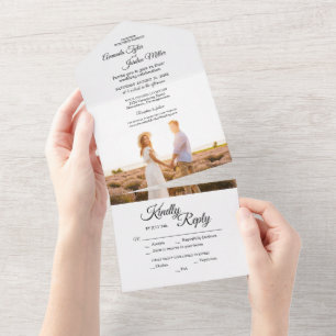 Casamento de Fotografias Simples de Caligrafia Bra