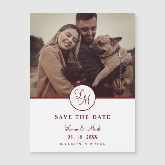 Casamento de Fotografias Simples Design Rustic (Frente)