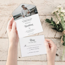 Casamento de Fotografias Simples Elegante Minimali