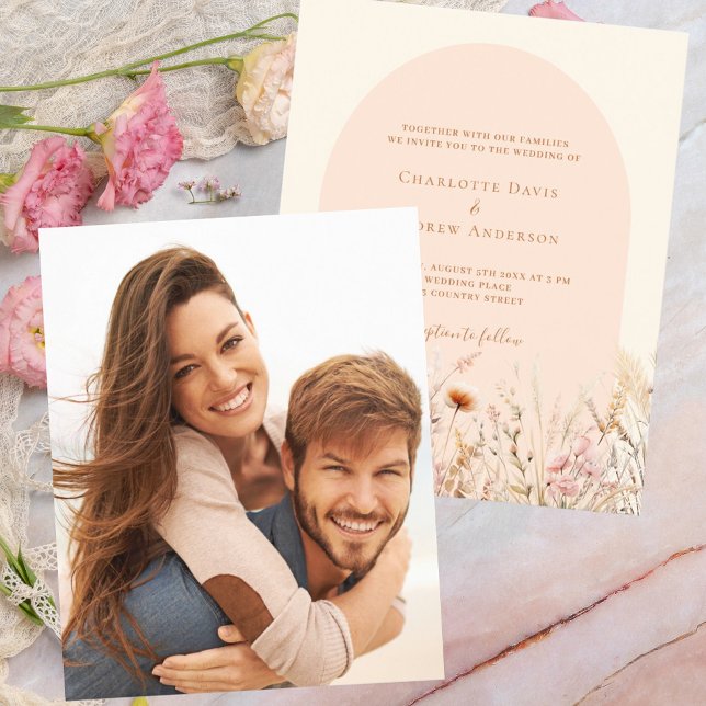 Casamento de fotos de cor de pêssego do pêssego (Criador carregado)