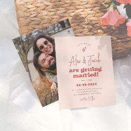 Casamento de Fotos Rosa e Vermelha do Groovy Spark