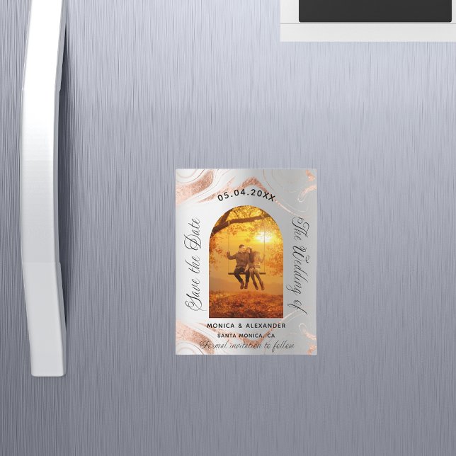 Casamento de fotos rosa ouro de prata salvar a dat (Criador carregado)