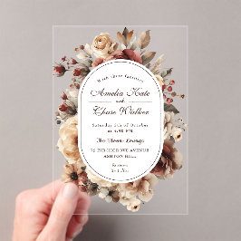 Casamento de Frame Floral Modern Boho