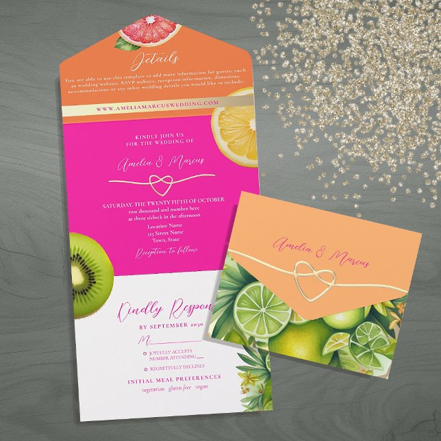 Casamento de Frutas Cítricas Modernas (Criador carregado)
