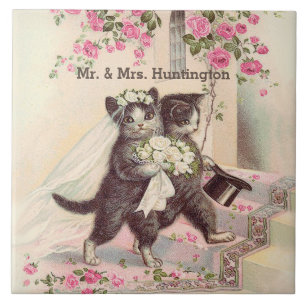 Casamento de gatos com nome personalizável