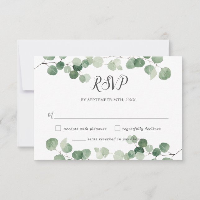 Casamento de Gay de Resposta de Eucalyptus Minimal (Frente)