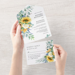 Casamento de Girassóis e Rosas Rústico Boho