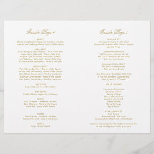 Casamento de Glamor Dourado Elegante