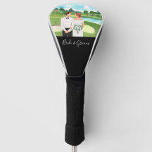 Casamento de Golf Bride e Groom no campo de golfe