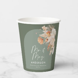 casamento de grama verde-boêmia-boêmia moderna