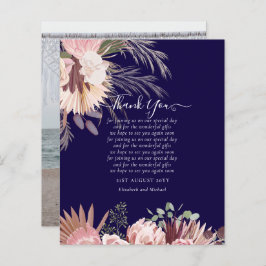 Casamento de Grass de Pampas de Cartões de agradec