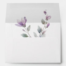 Casamento de guião floral de aquarela simples