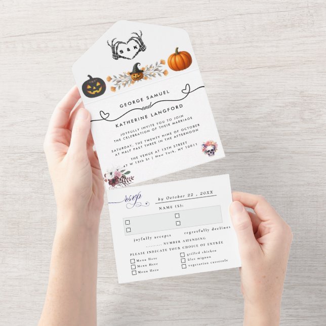 Casamento de Halloween do Esqueleto Romântico Góti (Tearaway)