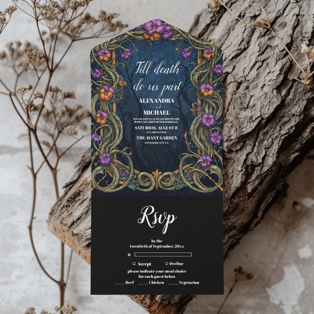 Casamento de Halloween em estilo Gótico Art Nouvea (Criador carregado)