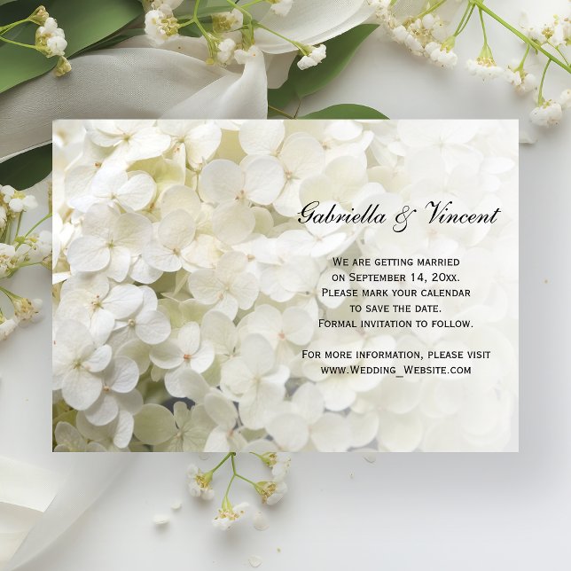 Casamento de Hydrangea Branca Salvar o Anúncio de  (Criador carregado)
