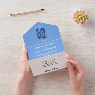 Casamento de Hydrangeas Azul Periwinkle