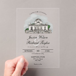 Casamento de Ilustração de Local Desenhado Persona