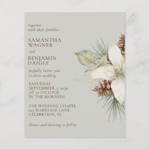 Casamento de Inverno Bege Pinheiro Orçamento