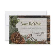 Casamento de Inverno com Pinhas Rústicas