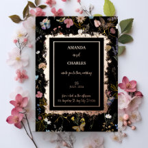Casamento de Jardim Boho Floral Borboleta Preta