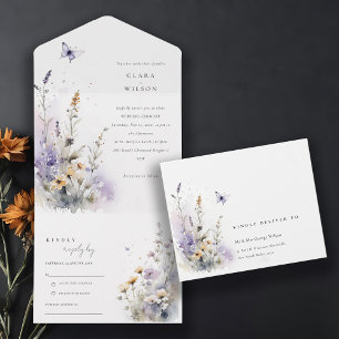 Casamento de Jardim da Borboleta de Flor Selvagem