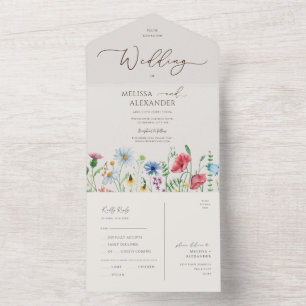 Casamento De Jardim De Flores Selvagens E Envio