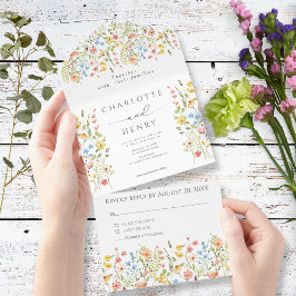 Casamento de Jardim Simples de Flores Selvagens