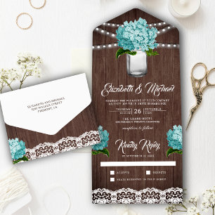 Casamento de Jarra de Pedra com Hortênsia Azul Tea