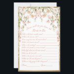 Casamento de Jogo de Chá de panela Blush<br><div class="desc">Bonito jogo de chá de panela floral botânico de cor branca-rosa-claro. "Como conheceremos a noiva?" Perfeito para o seu evento de chá de panela.</div>