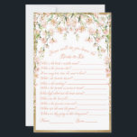 Casamento de Jogo de Chá de panela Blush<br><div class="desc">Bonito jogo de chá de panela floral botânico de cor branca-rosa-claro. "Como conheceremos a noiva?" Perfeito para o seu evento de chá de panela.</div>
