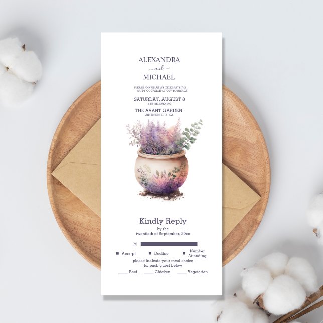 Casamento de Lavanda Roxa em Casa Rústica (Criador carregado)