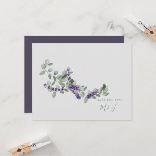 Casamento de Lavanda simples e elegante Salvar a D