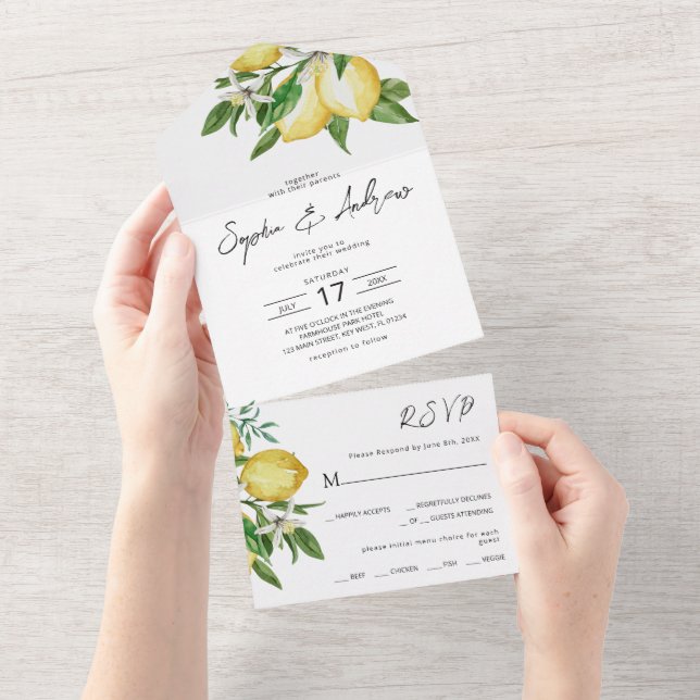 Casamento De Lemon Greenery Em Um Som (Tearaway)