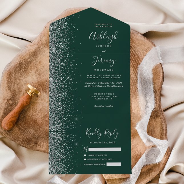Casamento de Leve Verde Moderno (Criador carregado)