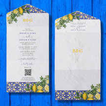Casamento de limão-Azulejo Amarelo-Branco-Azul do 